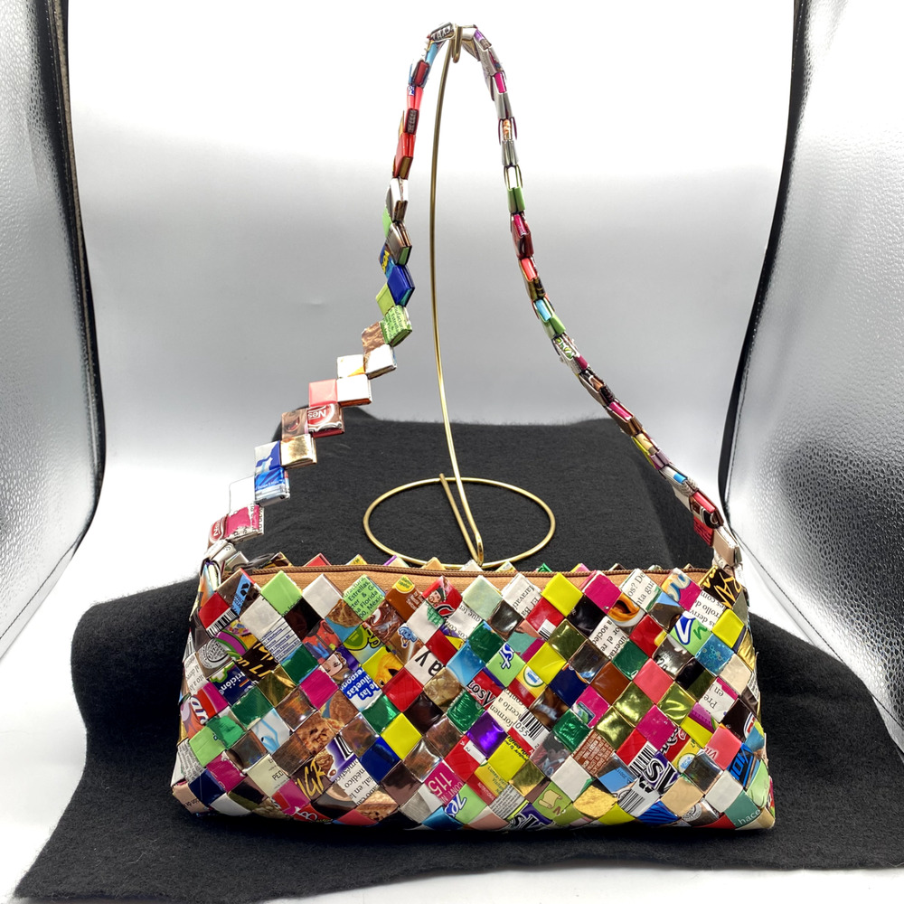 Recycled‎ Y2K Candy Gum Wrapper Purse Shoulder Purse Bag Colorful